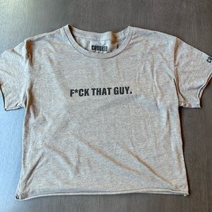 Crocked short sleeve tee shirt “f*icky that guy”